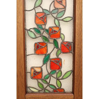 薔薇 ステンドガラス明り取り　GD1096 