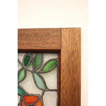 薔薇 ステンドガラス明り取り　GD1096 