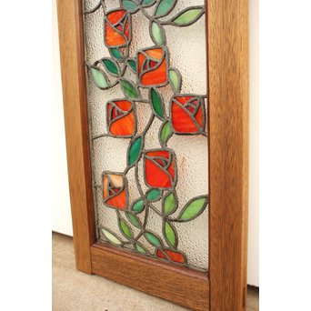 薔薇 ステンドガラス明り取り　GD1096 