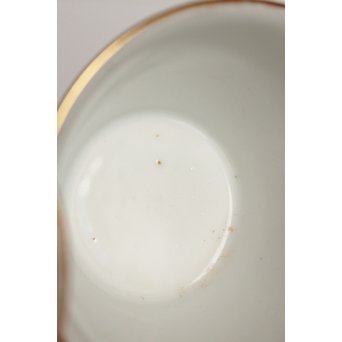 乾山欽製 山水楼閣図 染付金彩煎茶碗 5客　P008 