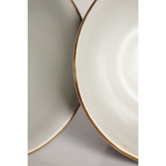 乾山欽製 山水楼閣図 染付金彩煎茶碗 5客　P008 