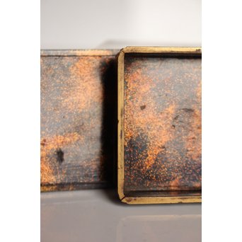 紫檀風 馬図蒔絵重香合　Q001 