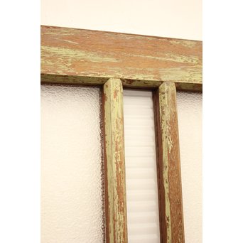 シャビーアンティークガラス戸 2枚1組　D168 