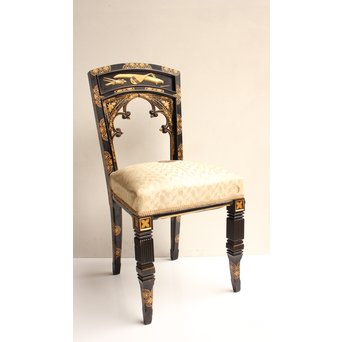 皇室御用達 蒔絵椅子A  T396 