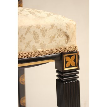 皇室御用達 蒔絵椅子A  T396 