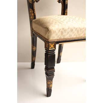 皇室御用達 蒔絵椅子A  T396 