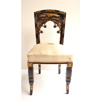 皇室御用達 蒔絵椅子A  T396 