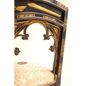 皇室御用達 蒔絵椅子A  T396 