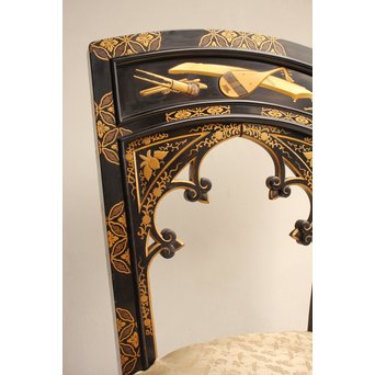 皇室御用達 蒔絵椅子A  T396 