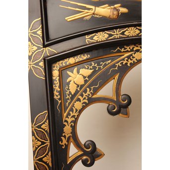 皇室御用達 蒔絵椅子B T397 