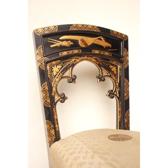 皇室御用達 蒔絵椅子B T397 