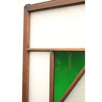 ダイアカット緑色ガラス戸 2枚1組　GD1099 