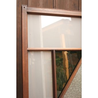 ダイアカット緑色ガラス戸 2枚1組　GD1099 