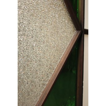 ダイアカット緑色ガラス戸 2枚1組　GD1099 