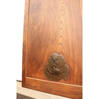 総欅大型一枚板蔵戸　W585 