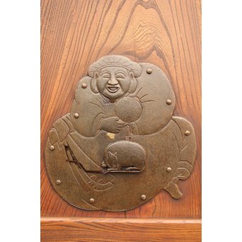 総欅大型一枚板蔵戸　W585 