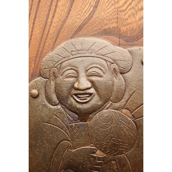 総欅大型一枚板蔵戸　W585 