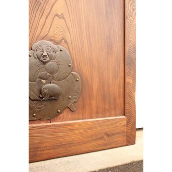 総欅大型一枚板蔵戸　W585 