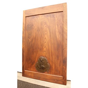 総欅大型一枚板蔵戸　W585 