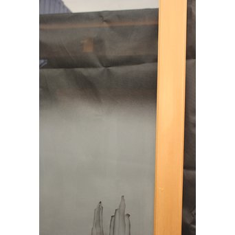 山水図 エッチングガラス戸 4枚1組　GD1101 