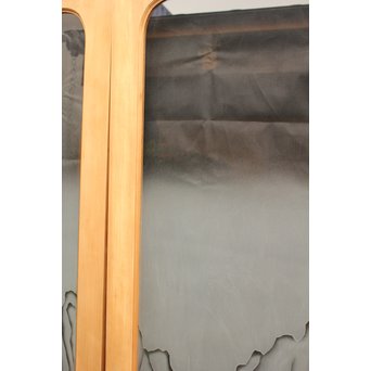 山水図 エッチングガラス戸 4枚1組　GD1101 