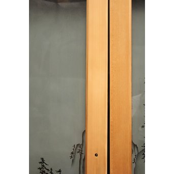 山水図 エッチングガラス戸 4枚1組　GD1101 