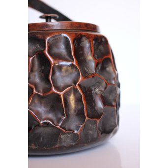 銅製 ひしぎ湯沸 銅瓶　M006 