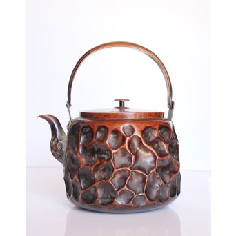 銅製 ひしぎ湯沸 銅瓶　M006