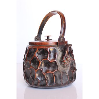 銅製 ひしぎ湯沸 銅瓶　M006 