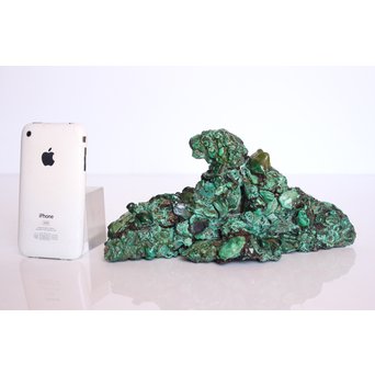 孔雀石原石 擺件/置物　U008 