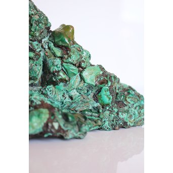 孔雀石原石 擺件/置物　U008 