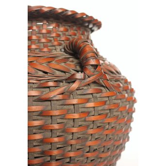 二代 飯塚鳳斎 竹花籠　U011 