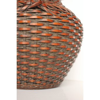 二代 飯塚鳳斎 竹花籠　U011 