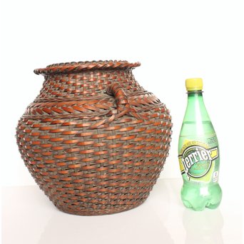 二代 飯塚鳳斎 竹花籠　U011 