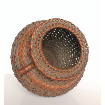 二代 飯塚鳳斎 竹花籠　U011 