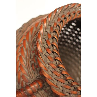 二代 飯塚鳳斎 竹花籠　U011 