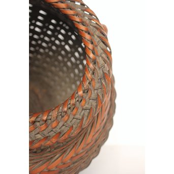 二代 飯塚鳳斎 竹花籠　U011 