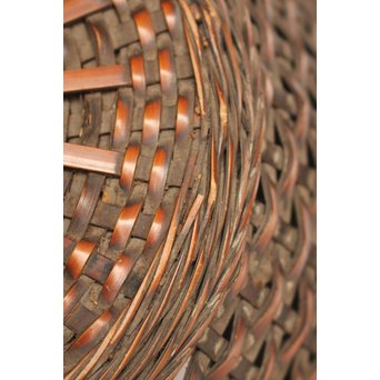 二代 飯塚鳳斎 竹花籠　U011 