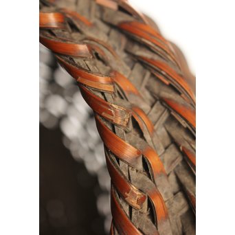 二代 飯塚鳳斎 竹花籠　U011 