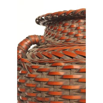 二代 飯塚鳳斎 竹花籠　U011 