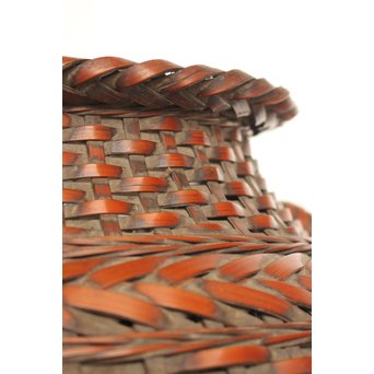 二代 飯塚鳳斎 竹花籠　U011 