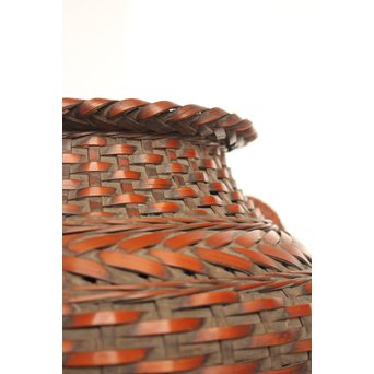 二代 飯塚鳳斎 竹花籠　U011 