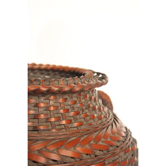 二代 飯塚鳳斎 竹花籠　U011 