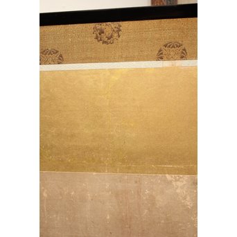 倣 俵屋宗達[伊年印] 草花図 時代屏風一双　Z010 