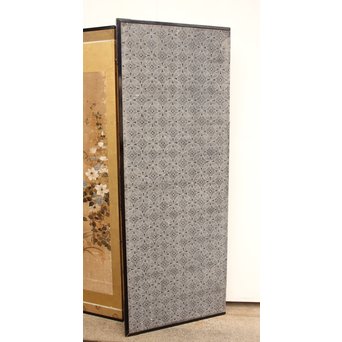 倣 俵屋宗達[伊年印] 草花図 時代屏風一双　Z010 