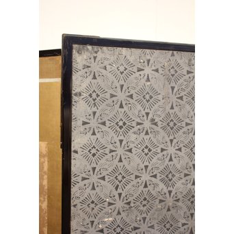 倣 俵屋宗達[伊年印] 草花図 時代屏風一双　Z010 