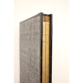 倣 俵屋宗達[伊年印] 草花図 時代屏風一双　Z010 