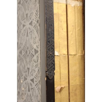 倣 俵屋宗達[伊年印] 草花図 時代屏風一双　Z010 