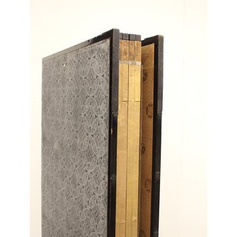 倣 俵屋宗達[伊年印] 草花図 時代屏風一双　Z010 