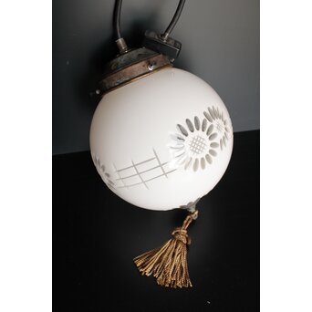 白被 外切子球体電笠　A1807Y 